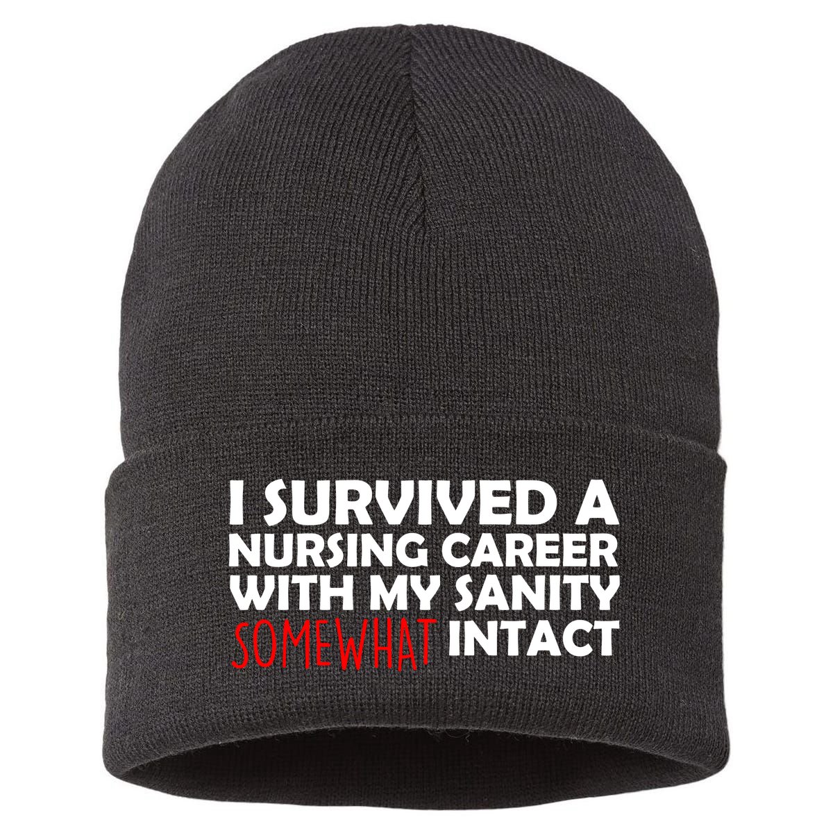 I Survived A Nursing Career With My Sanity Somewhat Intact Sustainable Knit Beanie
