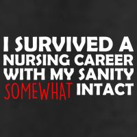 I Survived A Nursing Career With My Sanity Somewhat Intact 25L Jumbo Tote