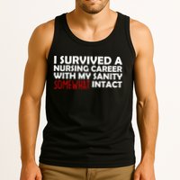I Survived A Nursing Career With My Sanity Somewhat Intact Tank Top
