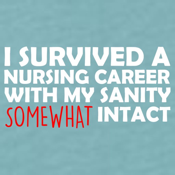 I Survived A Nursing Career With My Sanity Somewhat Intact Sueded Cloud Jersey T-Shirt