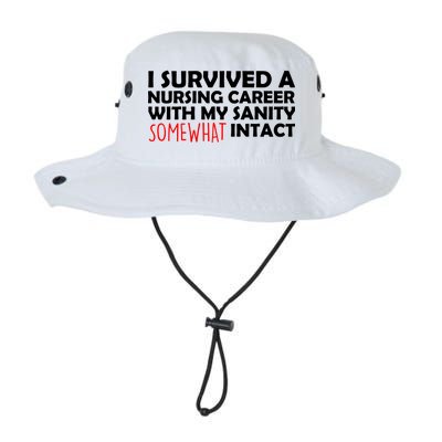 I Survived A Nursing Career With My Sanity Somewhat Intact Legacy Cool Fit Booney Bucket Hat