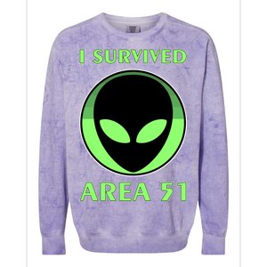 I Survived Area 51 Colorblast Crewneck Sweatshirt