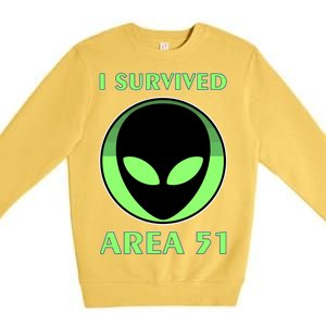 I Survived Area 51 Premium Crewneck Sweatshirt