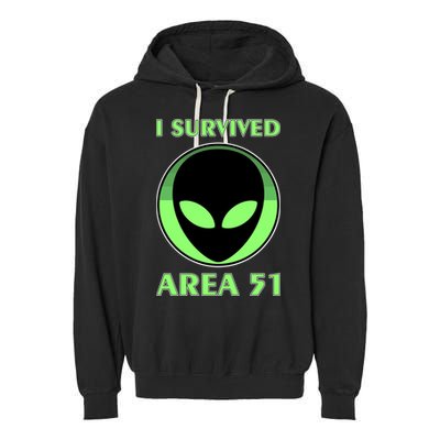 I Survived Area 51 Garment-Dyed Fleece Hoodie