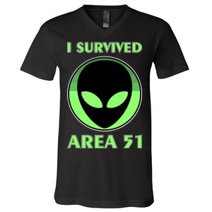 I Survived Area 51 V-Neck T-Shirt