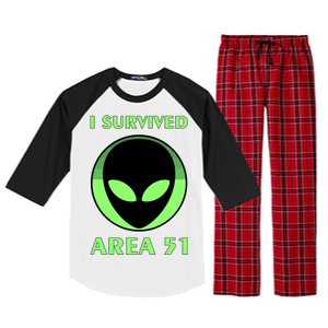 I Survived Area 51 Raglan Sleeve Pajama Set