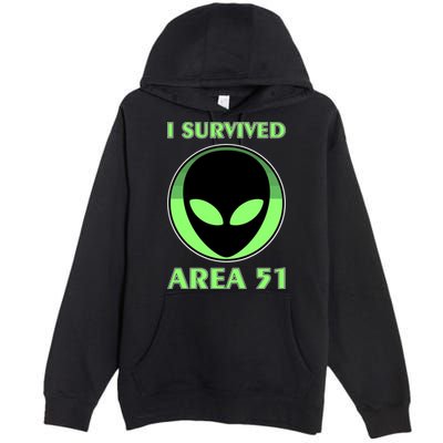 I Survived Area 51 Premium Pullover Hoodie