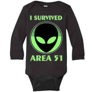 I Survived Area 51 Baby Long Sleeve Bodysuit