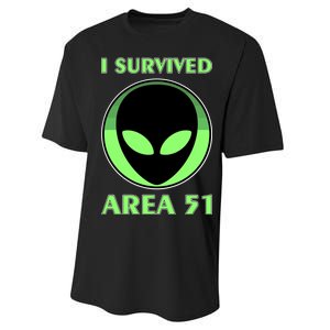 I Survived Area 51 Performance Sprint T-Shirt