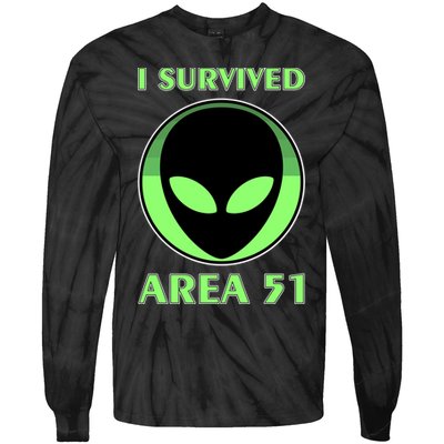 I Survived Area 51 Tie-Dye Long Sleeve Shirt