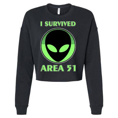 I Survived Area 51 Cropped Pullover Crew