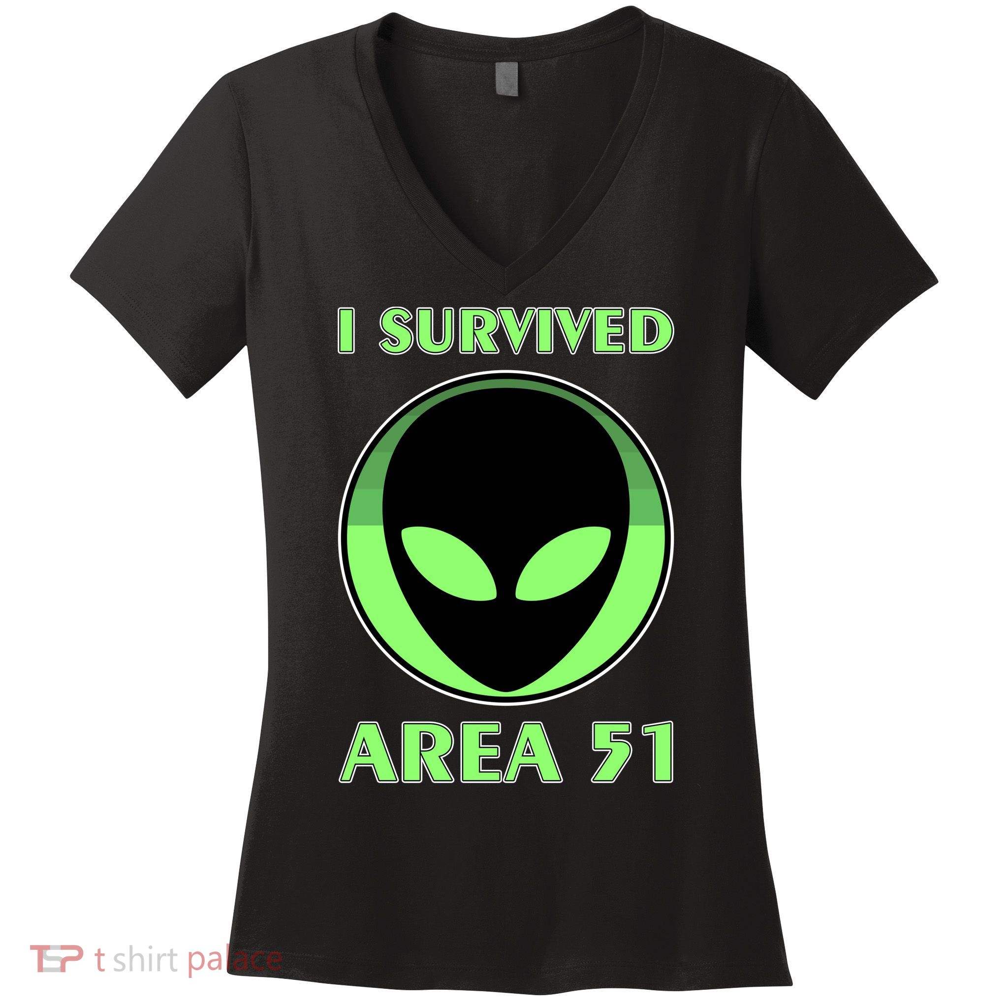 I Survived Area 51 Women's V-Neck T-Shirt