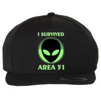 I Survived Area 51 Wool Snapback Cap