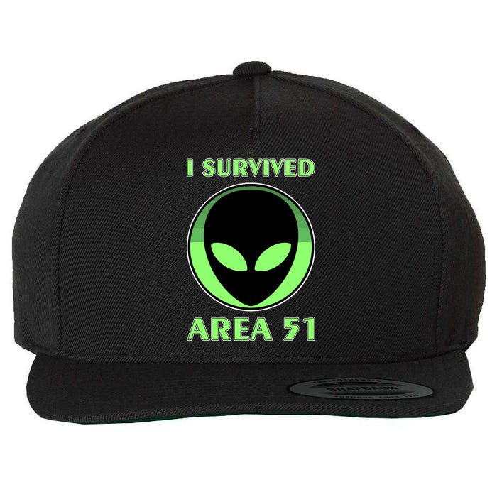 I Survived Area 51 Wool Snapback Cap
