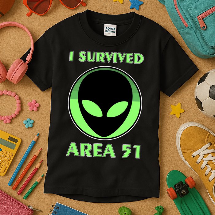 I Survived Area 51 Kids T-Shirt