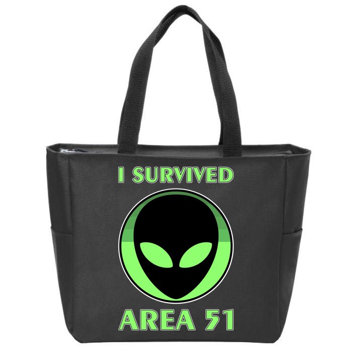 I Survived Area 51 Zip Tote Bag