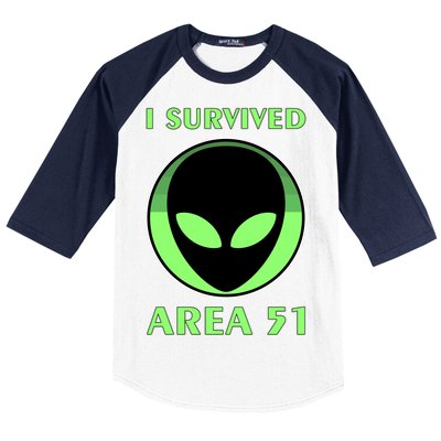 I Survived Area 51 Baseball Sleeve Shirt