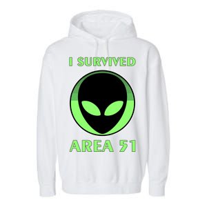 I Survived Area 51 Garment-Dyed Fleece Hoodie