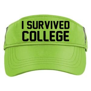 I Survived College Adult Drive Performance Visor