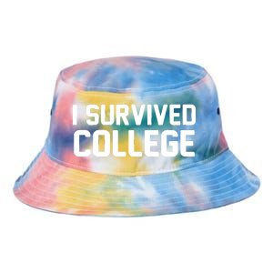 I Survived College Tie Dye Newport Bucket Hat