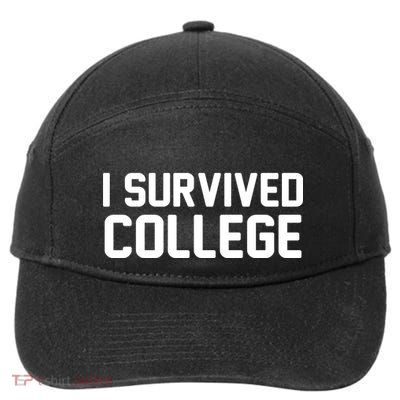 I Survived College 7-Panel Snapback Hat