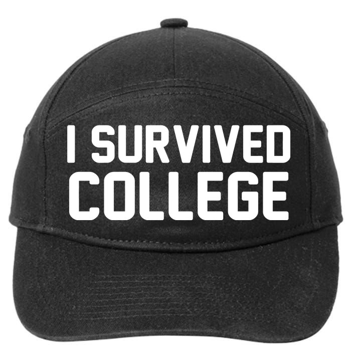 I Survived College 7-Panel Snapback Hat