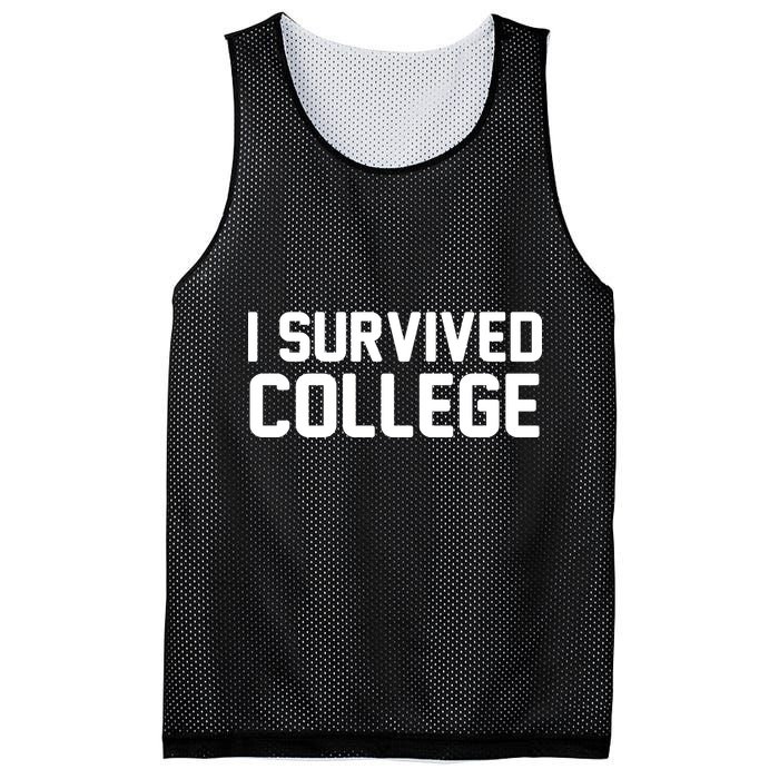I Survived College Mesh Reversible Basketball Jersey Tank