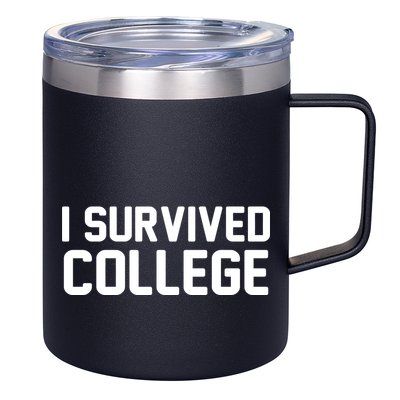 I Survived College 12oz Stainless Steel Coffee Mug