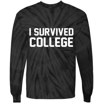 I Survived College Tie-Dye Long Sleeve Shirt