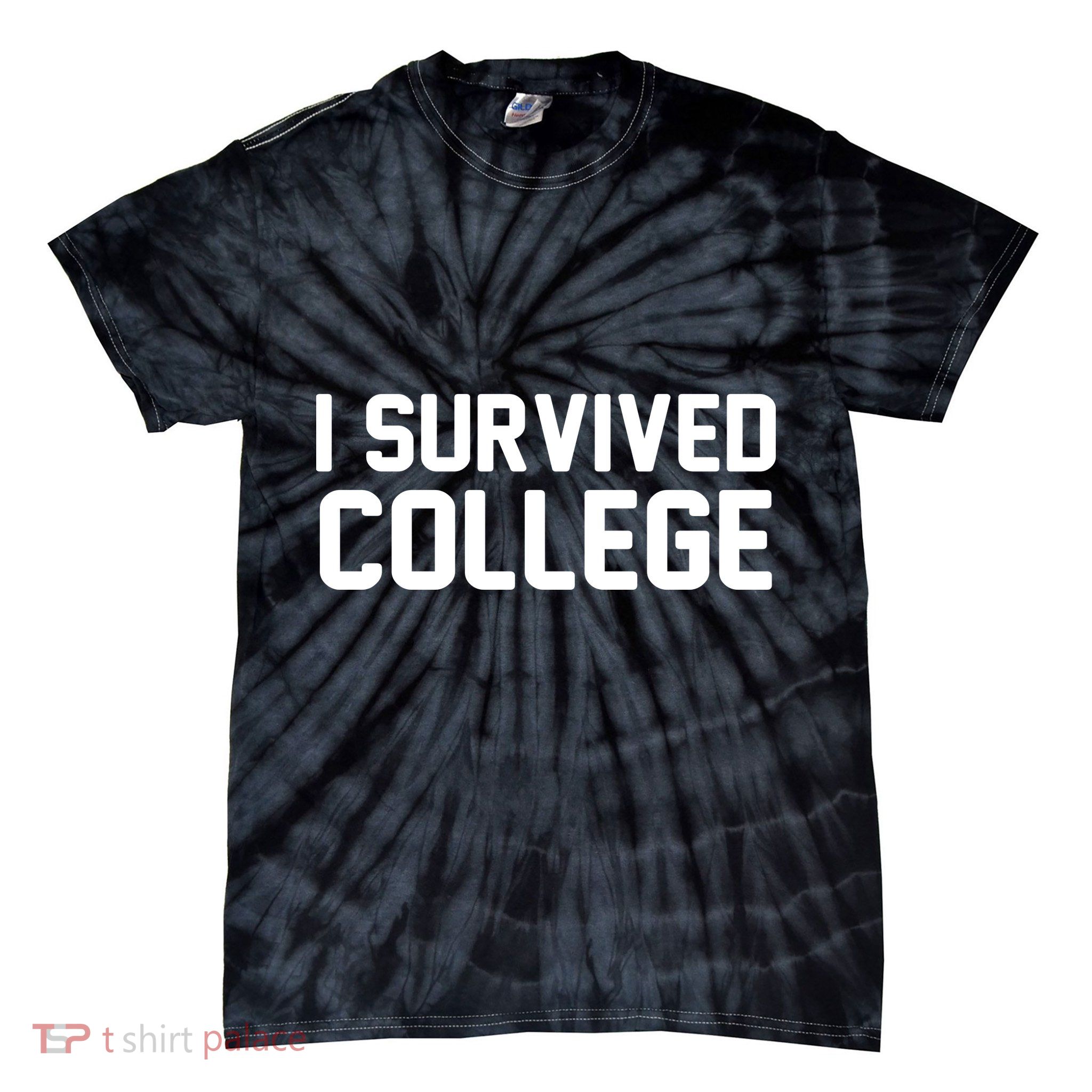 I Survived College Tie-Dye T-Shirt