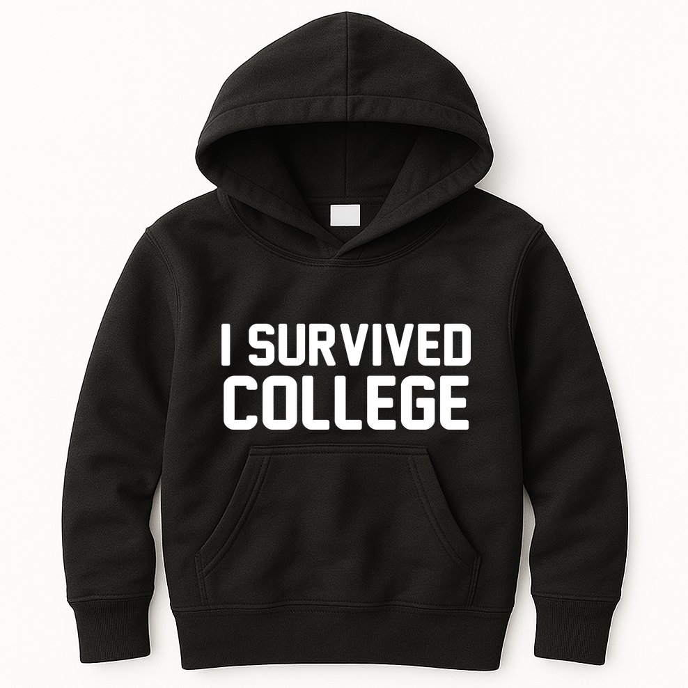 I Survived College Kids Hoodie