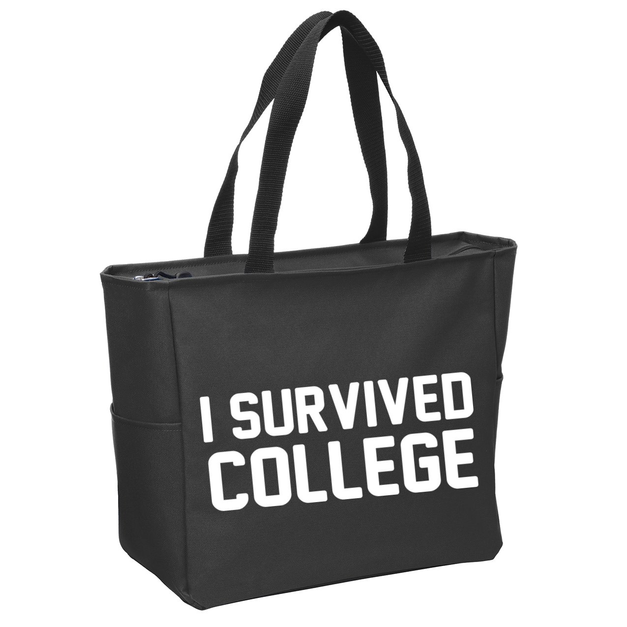 I Survived College Zip Tote Bag