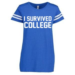 I Survived College Enza Ladies Jersey Football T-Shirt