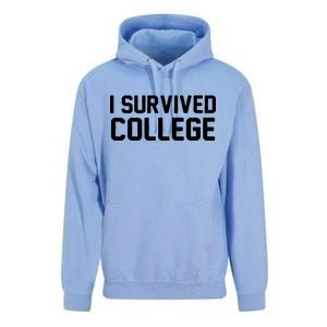 I Survived College Unisex Surf Hoodie