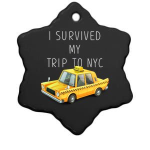 I Survived My Trip To NYC Ceramic Star Ornament