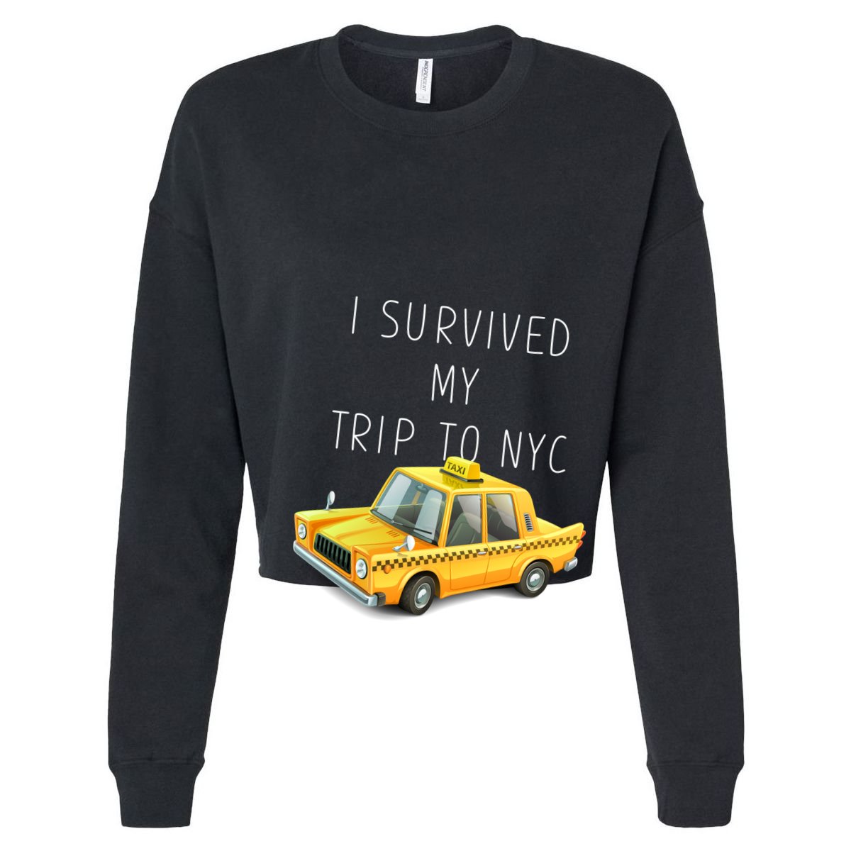 I Survived My Trip To NYC Cropped Pullover Crew