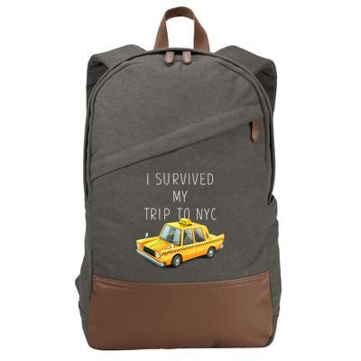 I Survived My Trip To NYC Cotton Canvas Backpack