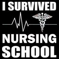 I Survived Nursing School Button