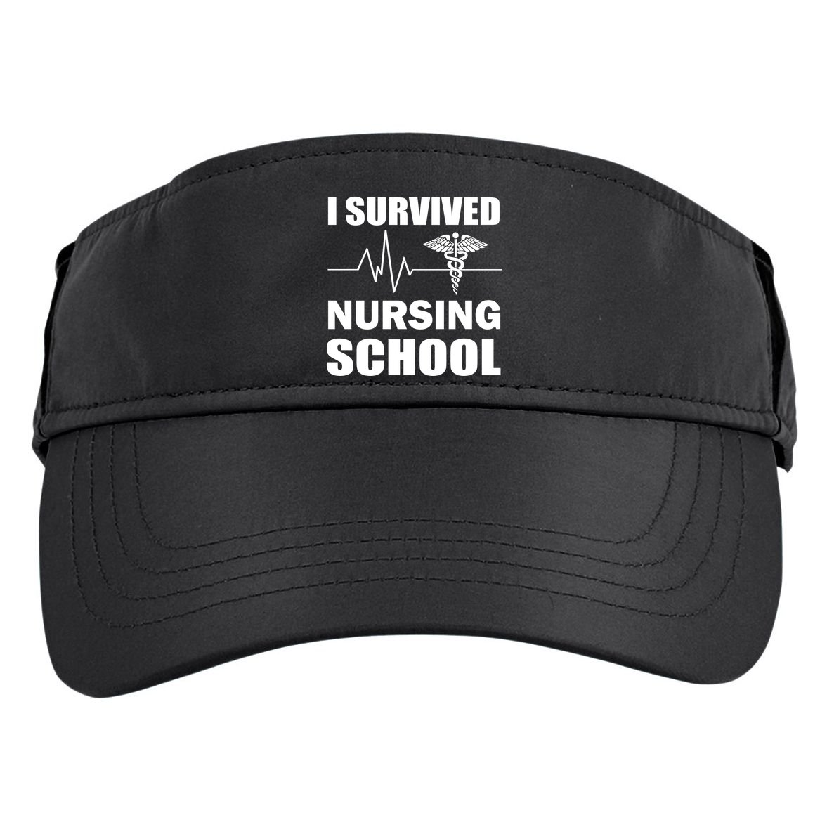 I Survived Nursing School Adult Drive Performance Visor