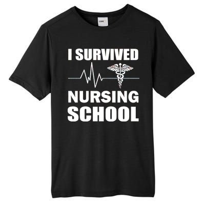 I Survived Nursing School Tall Fusion ChromaSoft Performance T-Shirt