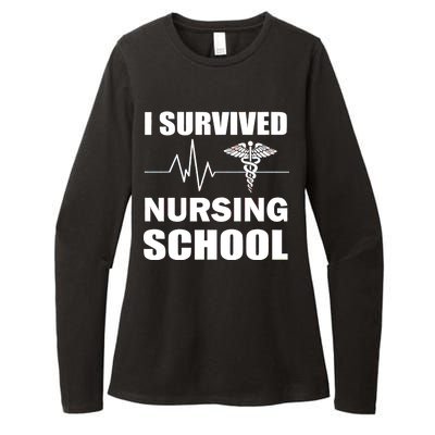 I Survived Nursing School Womens CVC Long Sleeve Shirt