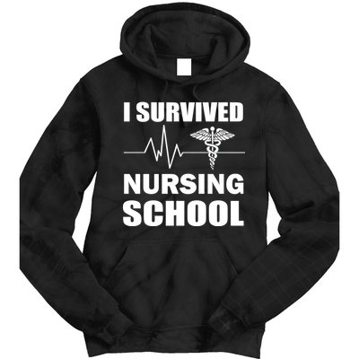 I Survived Nursing School Tie Dye Hoodie