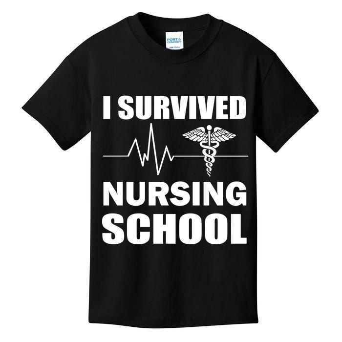 I Survived Nursing School Kids T-Shirt