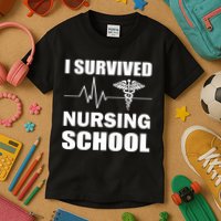 I Survived Nursing School Kids T-Shirt