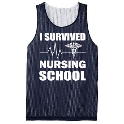 I Survived Nursing School Mesh Reversible Basketball Jersey Tank