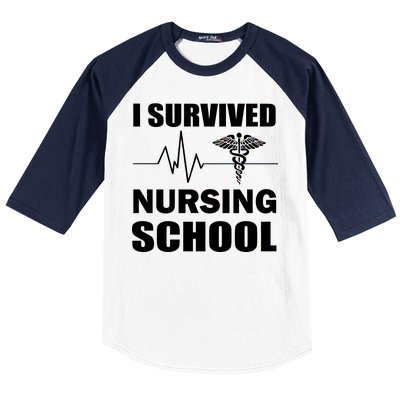 I Survived Nursing School Baseball Sleeve Shirt