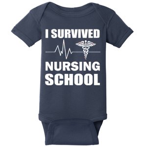 I Survived Nursing School Baby Bodysuit