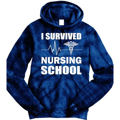 I Survived Nursing School Tie Dye Hoodie