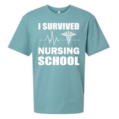 I Survived Nursing School Sueded Cloud Jersey T-Shirt