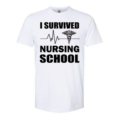 I Survived Nursing School Softstyle CVC T-Shirt